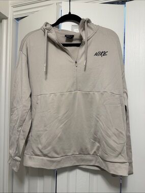 Nike Half-Zip Pullover Hoodie - Light Taupe